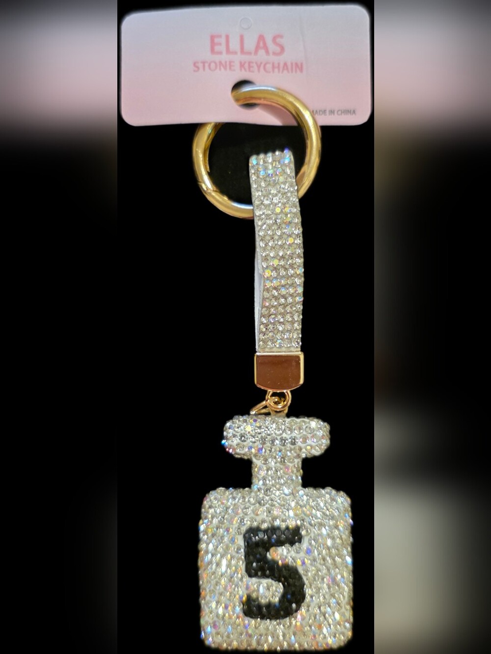 Bling Perfume Bottle Keychain/Bag Charm